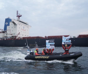 Węgiel stop. Zobacz zdjęcia z akcji Greenpeace