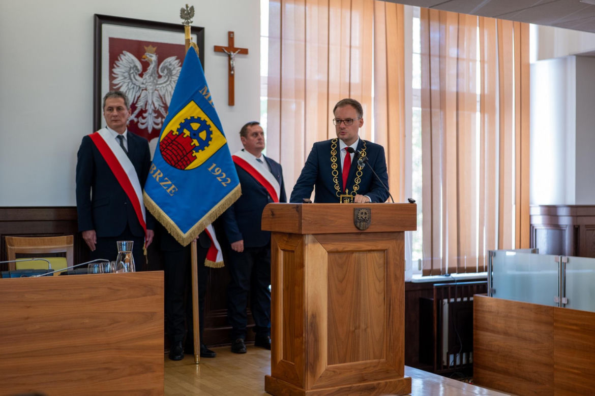 Zaprzysiężenie nowego prezydenta Zabrza. Kamil Żbikowski złożył ślubowanie i zwrócił się do mieszkańców