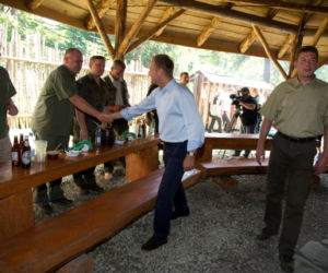 Donald Tusk w Bieszczadach