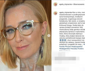 Agata Młynarska zabalowała z brokatem. 