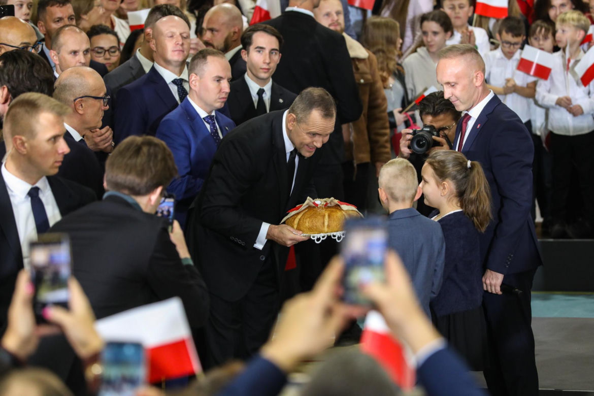 Karol Nawrocki odwiedził Kulesze Kościelne na Podlasiu