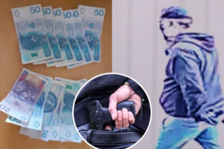 Skok na SKOK w Strzelinie. Z bronią w ręku sterroryzował kasjerkę