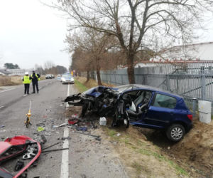 Śmiertelny wypadek pod Koninem 24.03.2021