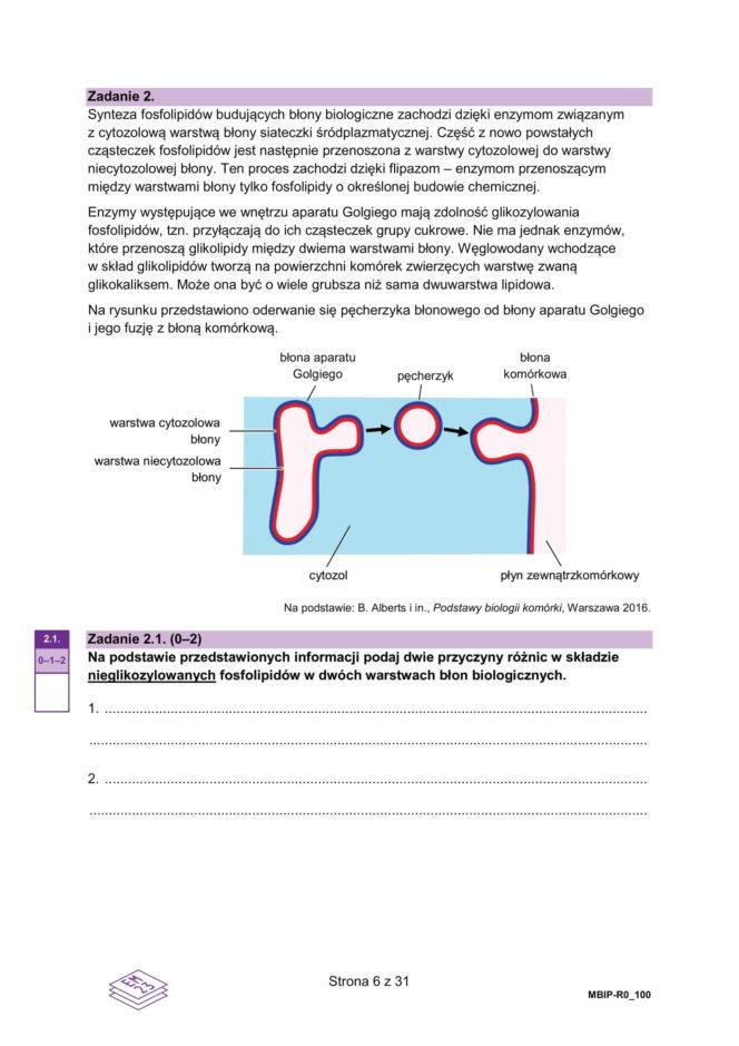 Arkusze matura próbna z biologii 14.01.2026