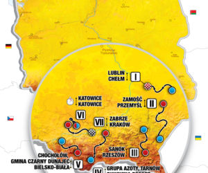 Tour de Pologne 2021: mapa wyścigu, trasa, etapy