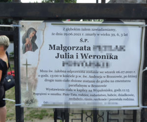 Pogrzeb ofiar wypadku w Elżbietowie