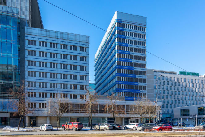 Biurowiec PKO na rogu Marszałkowskiej i Nowogrodzkiej w Warszawie