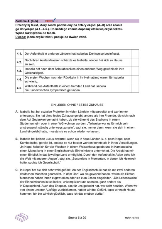 Matura 2024: język niemiecki poziom rozszerzony ARKUSZ CKE [NOWA FORMUŁA 2023]