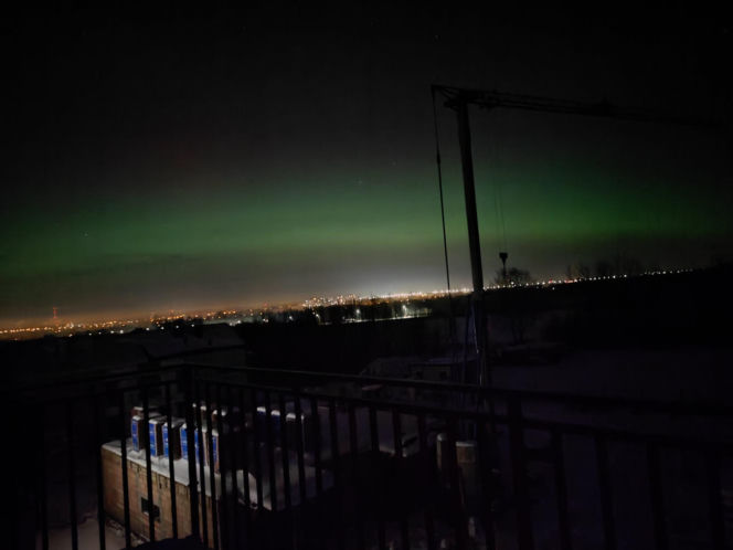 Zorza polarna nad Podkarpaciem