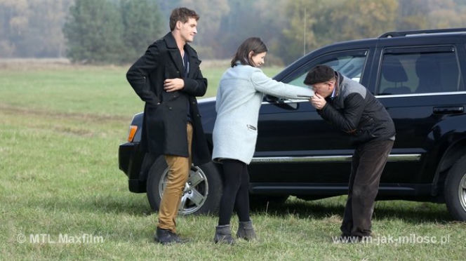 M jak miłość odc. 1116. Kasia (Agnieszka Sienkiewicz), Marcin (Mikołaj Roznerski), Jerzy Kolęda (Artur Barciś)