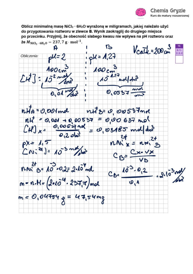 Matura próbna CKE 2026 - chemia. Poprawne odpowiedzi