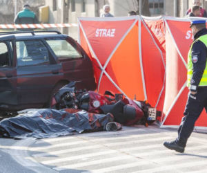 Wypadek w Błoniu k. Warszawy. Motocyklista nie żyje