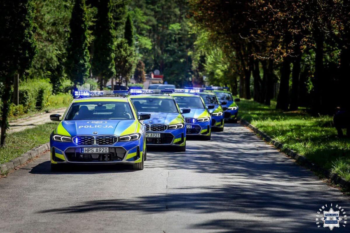 „Bestie” na świętokrzyskich drogach! Policja odbiera nowe BMW M340i xDrive i laserową broń na piratów