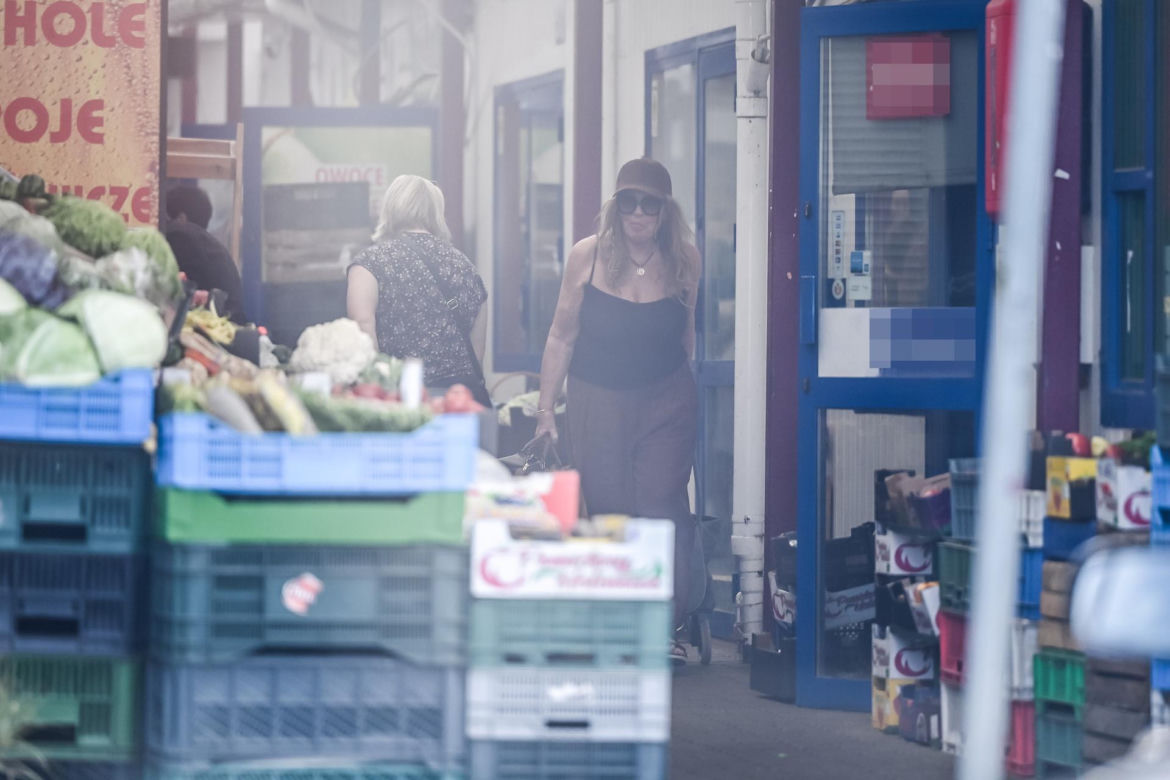 Agnieszka Perepeczko wystroiła się na bazar