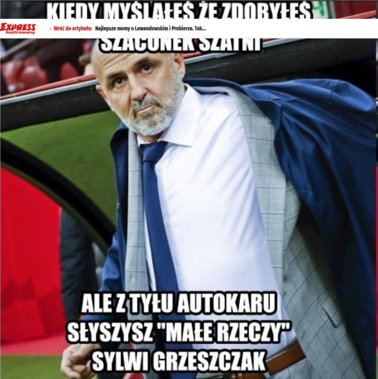 Najlepsze memy o Lewandowskim i Probierzu. Internauci nie zawiedli 