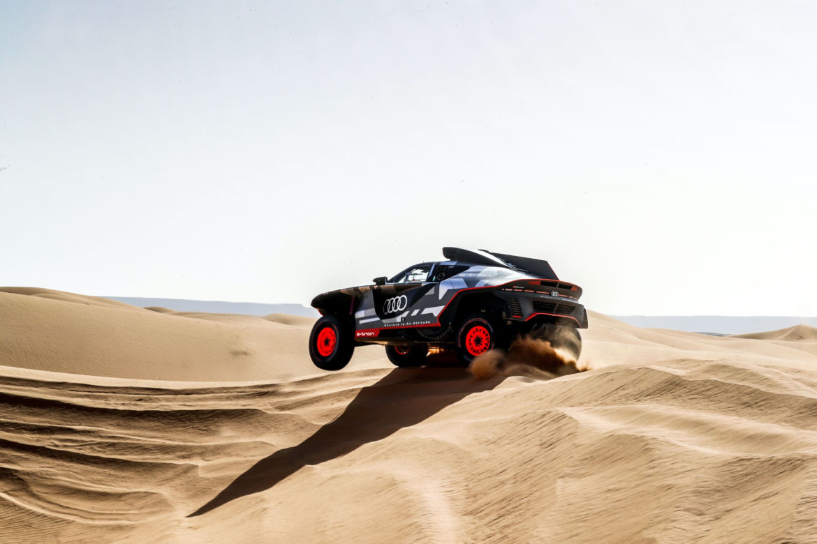 Audi RS Q e-tron testowane w Maroku