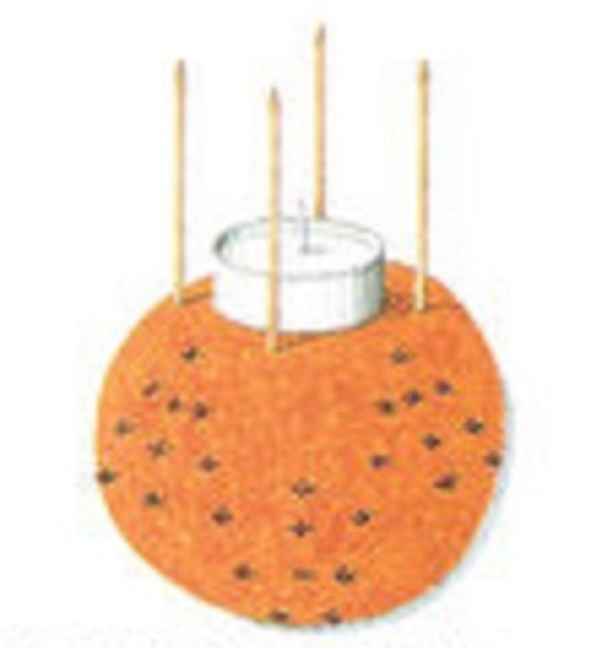 Lampa z pomarańczy: dolna część