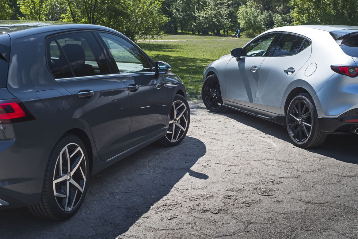 Mazda 3 Skyactiv-G 150 KM MT6 & Volkswagen Golf 8 1.5 eTSI 150 KM DSG7