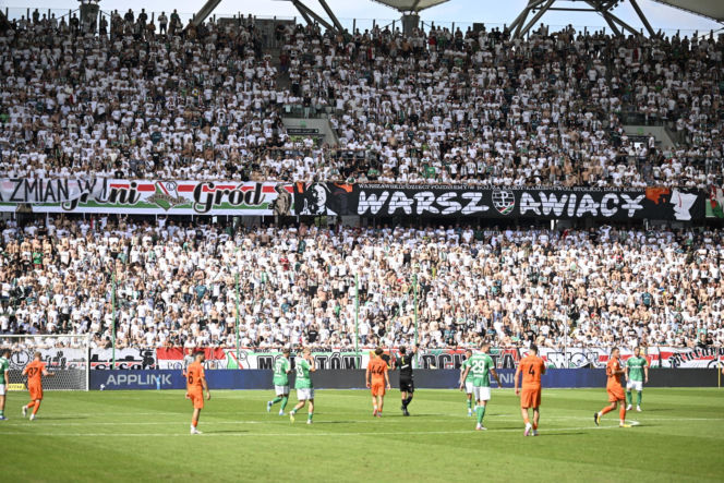 Legia Warszawa - Zagłębie Lubin: Zdjęcia kibiców