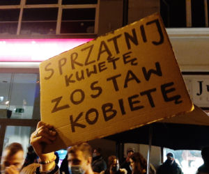 Niedzielny protest w centrum Poznania