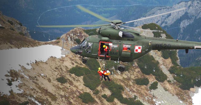 Wojskowy Sokół w Tatrach. Ratownicy TOPR ze wsparciem z Powidza