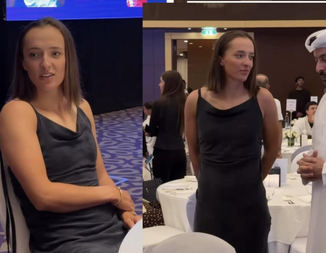 Iga Świątek na Players Party