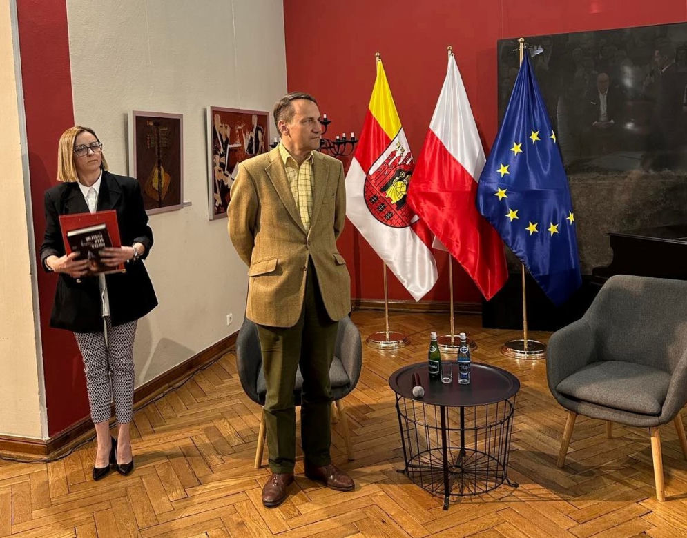 Radosław Sikorski na spotkaniu w Grudziądzu