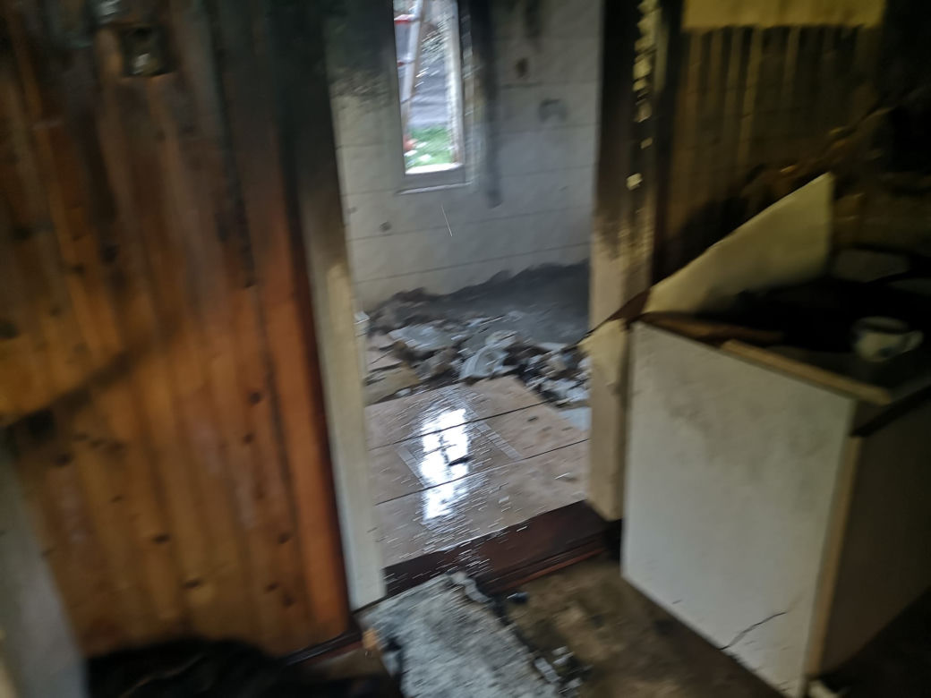 Znowu pożar w Lipiu. Nad ranem spłonął drewniany budynek 