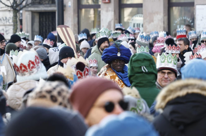 Karol i Marta Nawroccy na Orszaku Trzech Króli