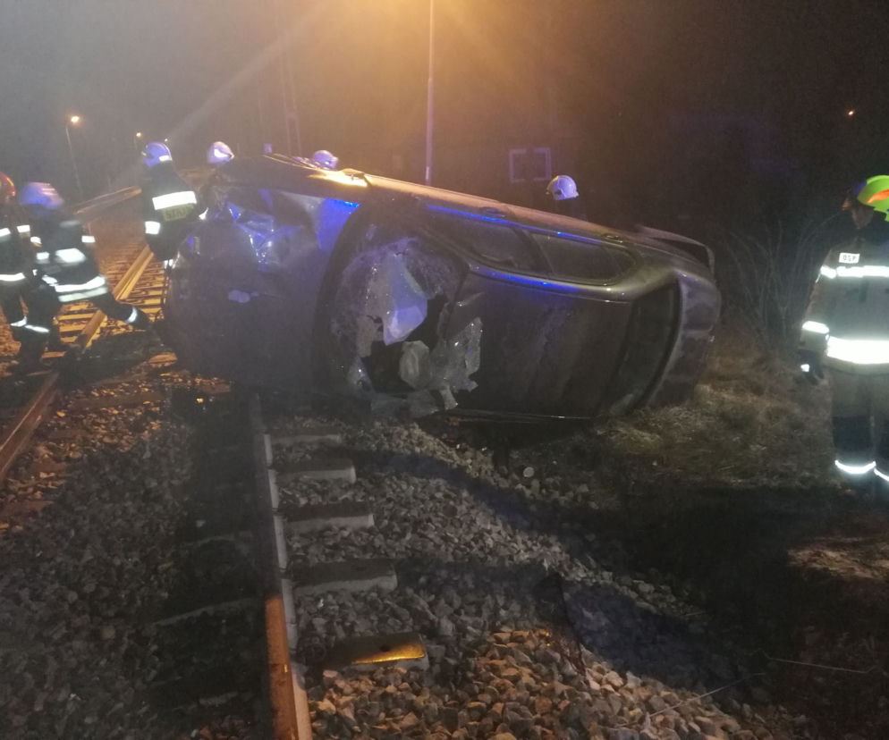 Groźny wypadek w Łódzkiem: Pijany 23-latek DACHOWAŁ na torach