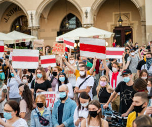Kraków solidarny z Białorusią