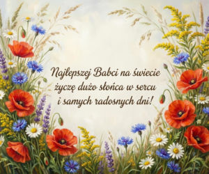 Kartka z życzeniami na Dzień Babci 2026