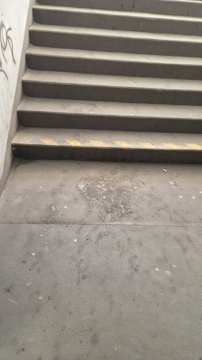 Bród i smród w tunelu pod torami w Siedlcach