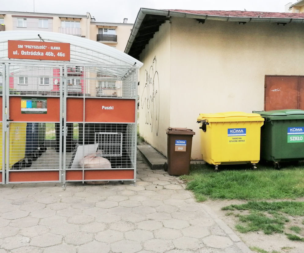 Boks na śmieci Iława osiedle klatka