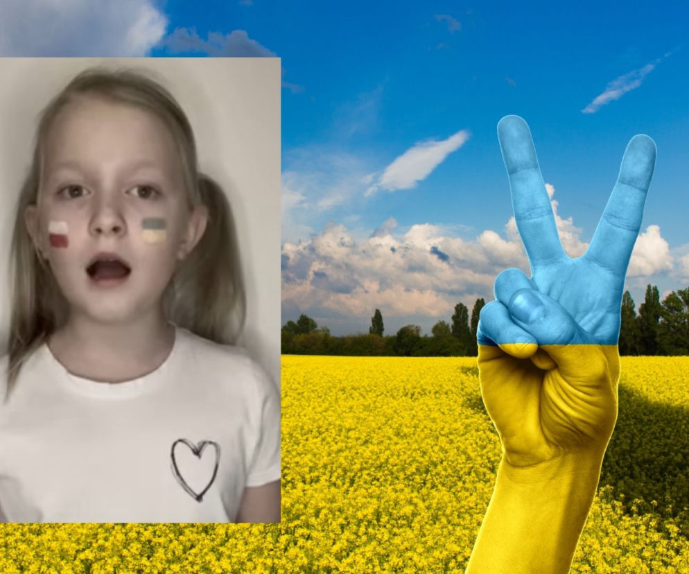 Dziesięciolatka z Polski śpiewa „Psalm dzieci wojny” . Ten utwór wzrusza do łez i niesie ważny przekaz
