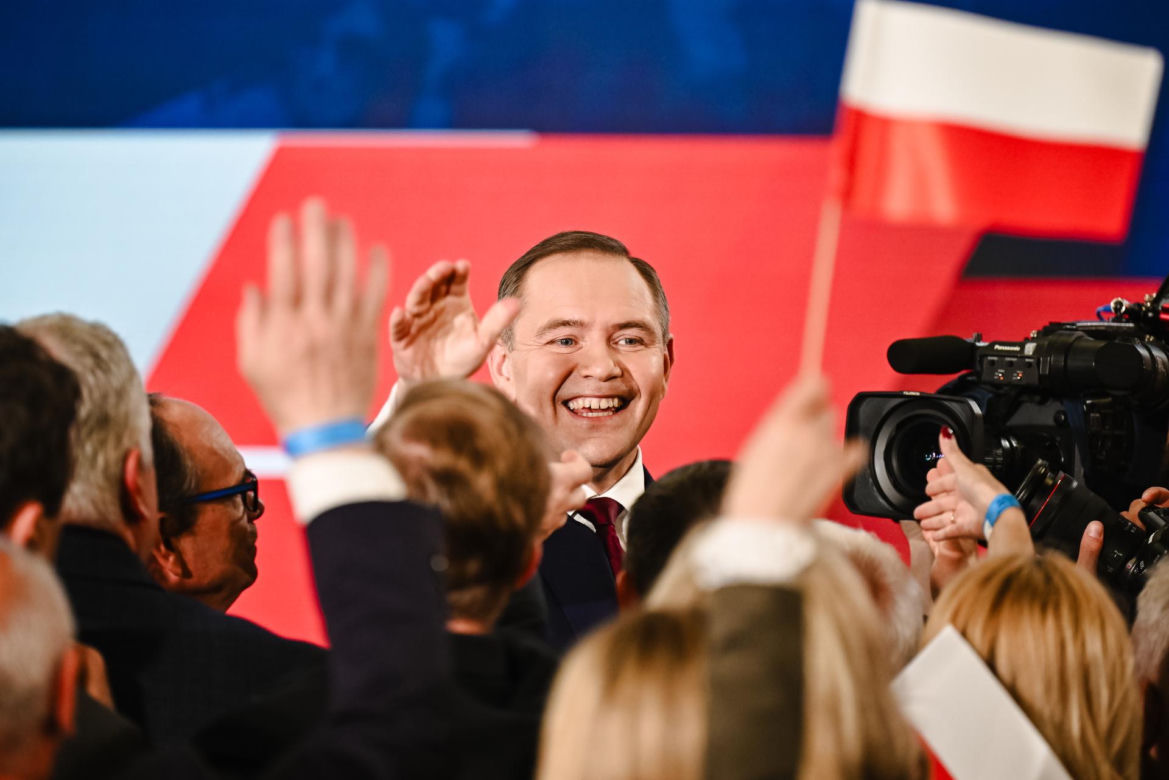 Rodzina Karola Nawrockiego na wieczorze wyborczym 