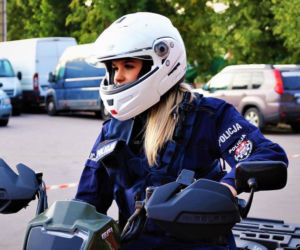 Policjantki pełniące służbę w KWP Białystok