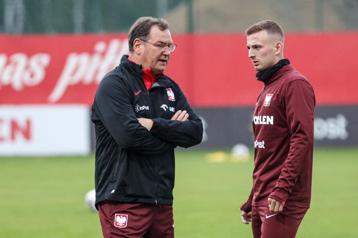 Trening polskich piłkarzy przed meczem z Nową Zelandią i Litwą