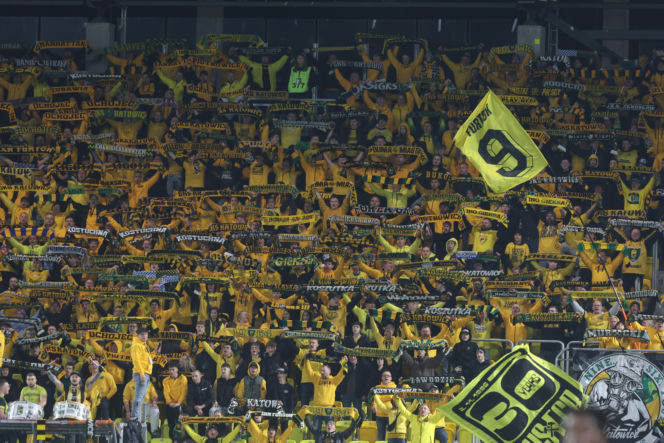 GKS Katowice - Górnik Zabrze: Zdjęcia kibiców z Derbów Śląska w ramach 23. kolejki PKO BP Ekstraklasy
