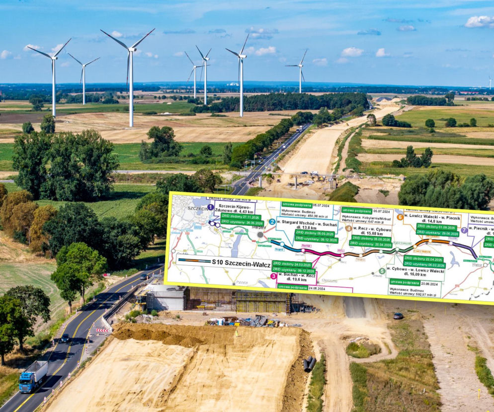 Nowa droga S10 zmienia krajobraz. To najdłuższy plac budowy w Polsce