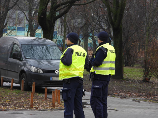 Akcja pirotechników rondo Starzyńskiego