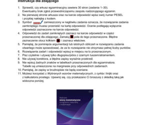 Matura poprawkowa 2026: matematyka - ARKUSZ CKE 24.08.2026