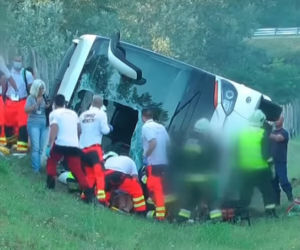 Wypadek autokaru z Polakami na Węgrzech