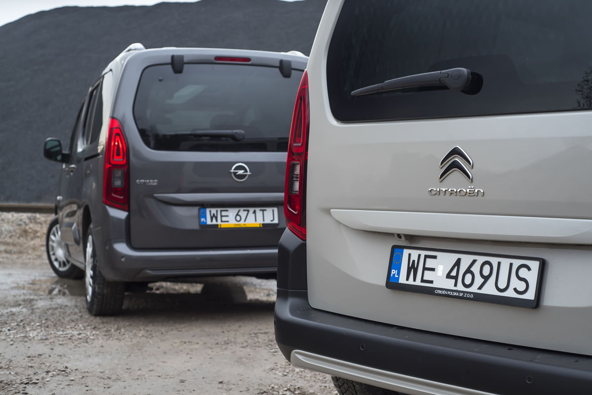 Citroen Berlingo Shine 1.5 BlueHDI 130 KM 6MT vs. Opel Combo Life Elite 1.5D 130 KM 6MT