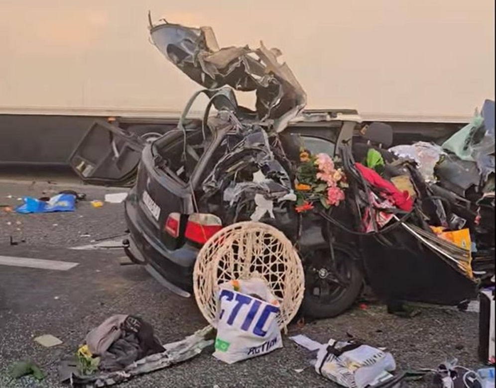 Wypadek na autostradzie A4 w kierunku Gliwic