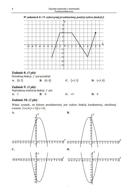 Poprawkowa Matura z matematyki 2014 /4