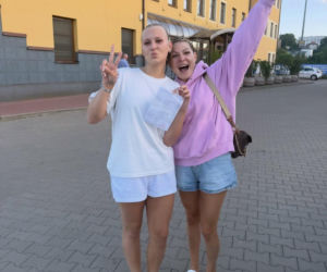 Magda Narożna z córką