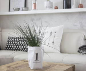 DIY: papierowa torba osłonka na doniczkę