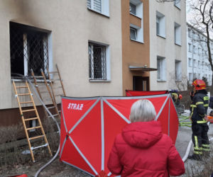 Dramatyczny pożar w bloku na Pradze