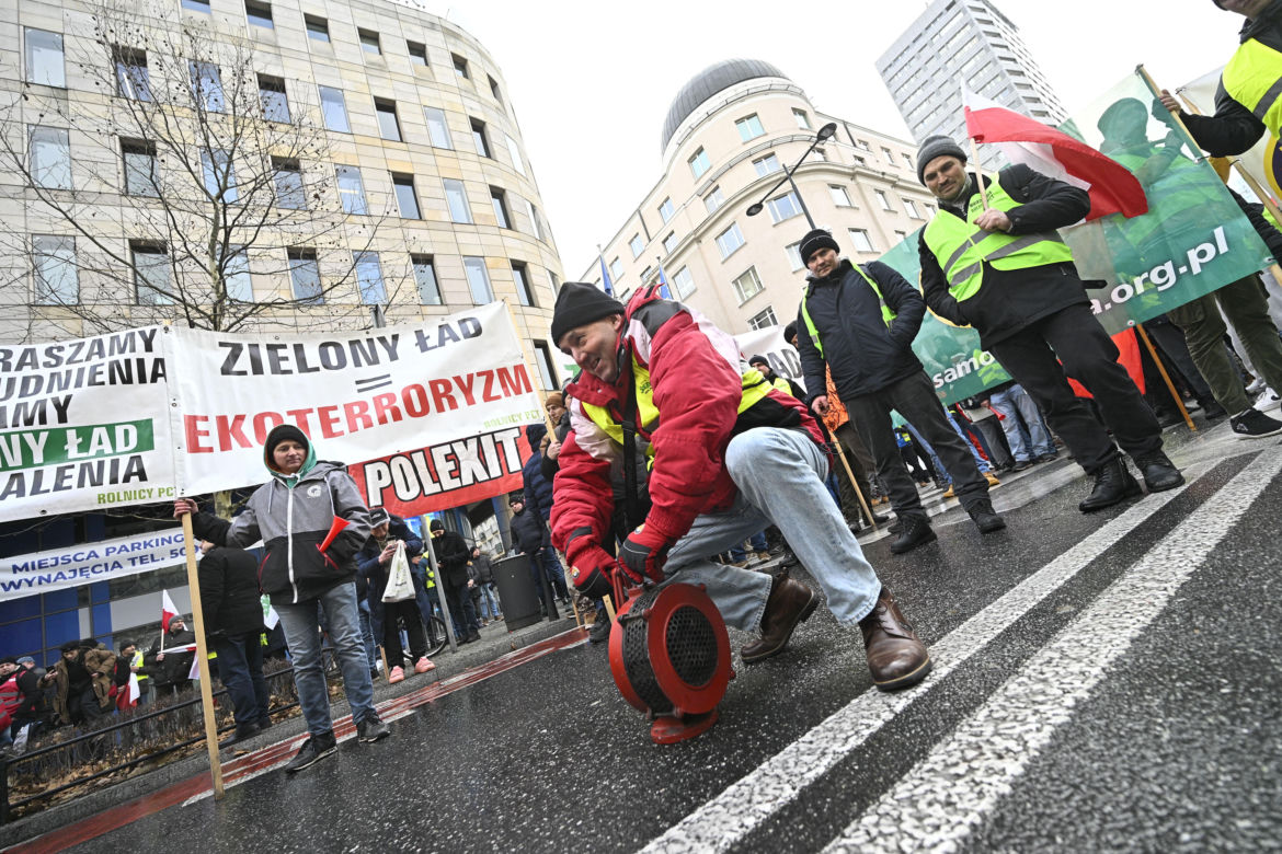 Protest rolników w Warszawie (3.01.2025)